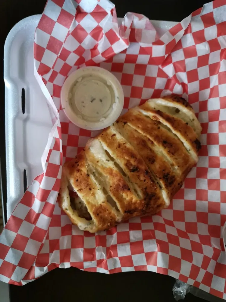 Chicken Alfredo Calzone